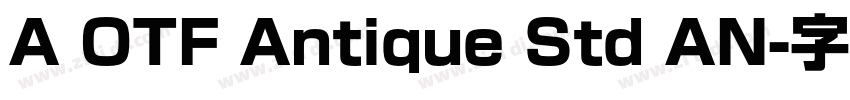 A OTF Antique Std AN字体转换